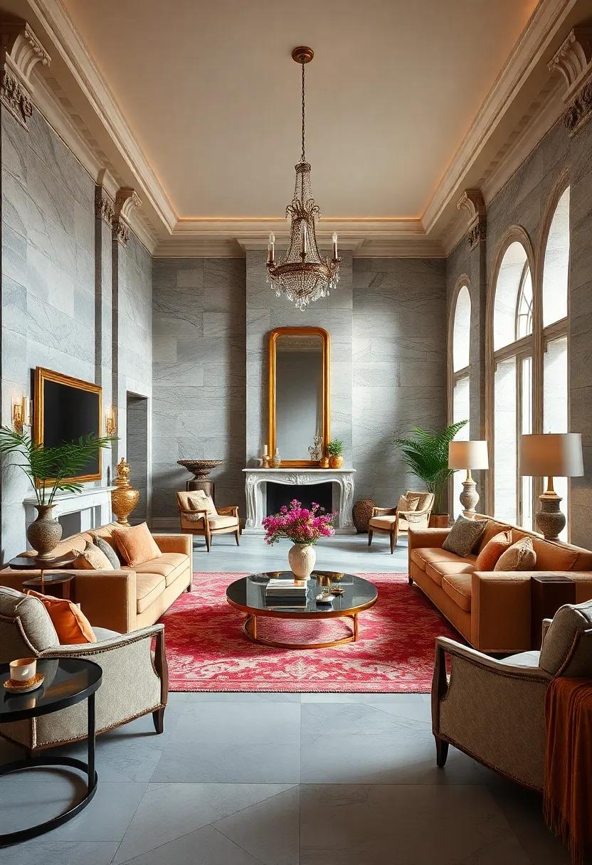 Opulent living Spaces Decorated with Rich Textures and Exquisite Fabrics