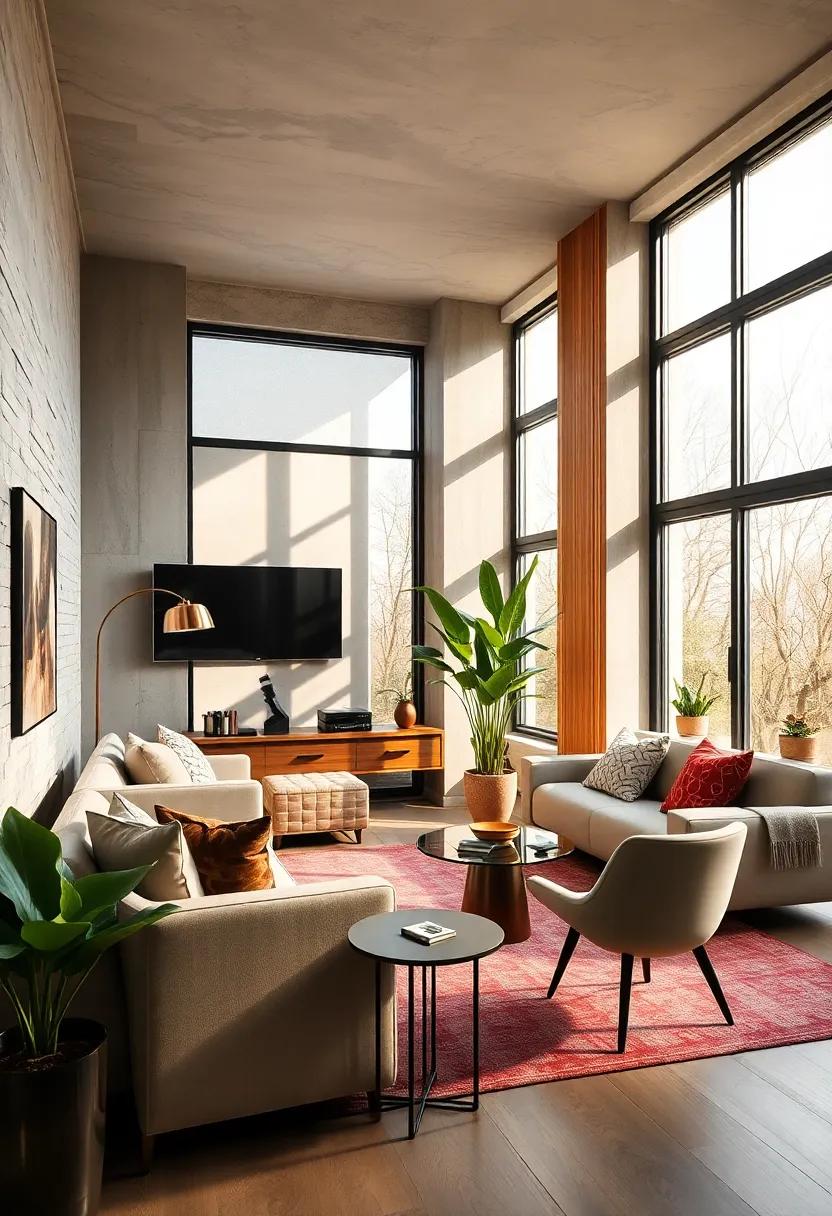 Tech Savvy Sanctuary: A contemporary office equipped with smart technology and large, strategically placed windows that enhance both light and comfort