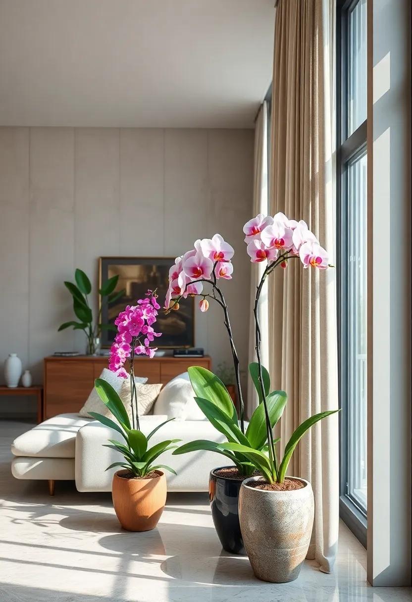Orchid - These elegant flowering plants bring a touch ⁣of sophistication with their ⁣delicate blooms, perfect for adding a luxurious feel to any ​room