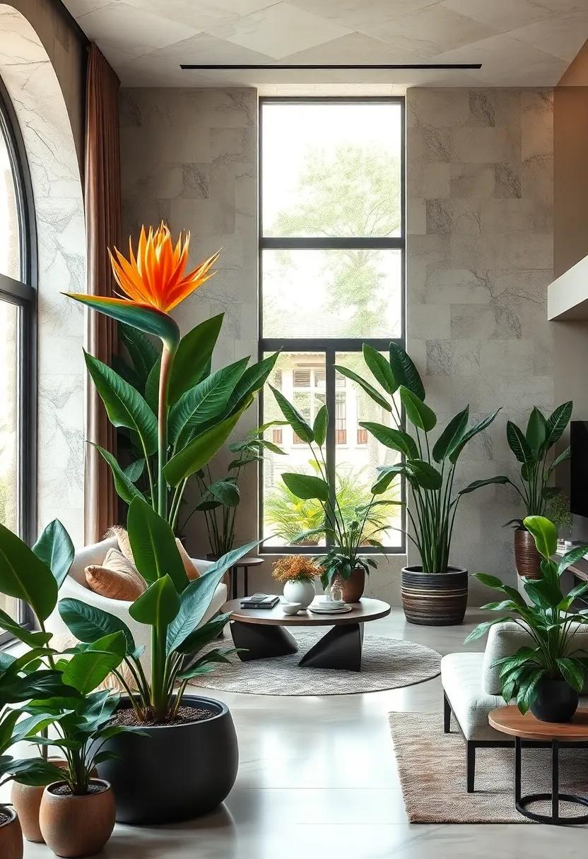 Bird of Paradise - This exotic plant ⁢is known for its striking foliage and can become a stunning focal point⁤ in any room with its architectural beauty