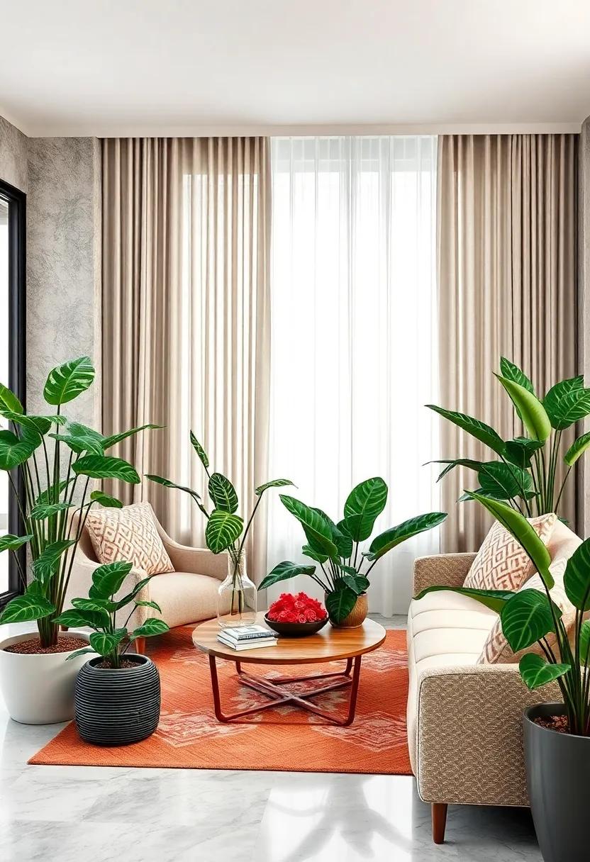Calathea - Known for its beautiful patterned leaves, Calathea offers a ⁢visual treat that changes with​ the light, making each viewing a unique experience