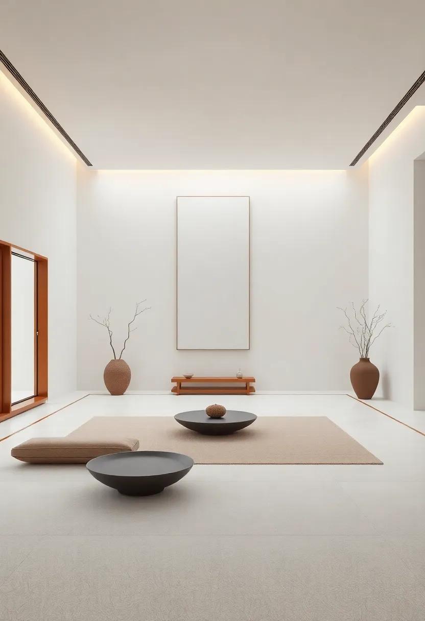 Minimalistic Aesthetics: The beauty of simplicity shines through in Japanese Zen interiors, emphasizing clean lines and an uncluttered space