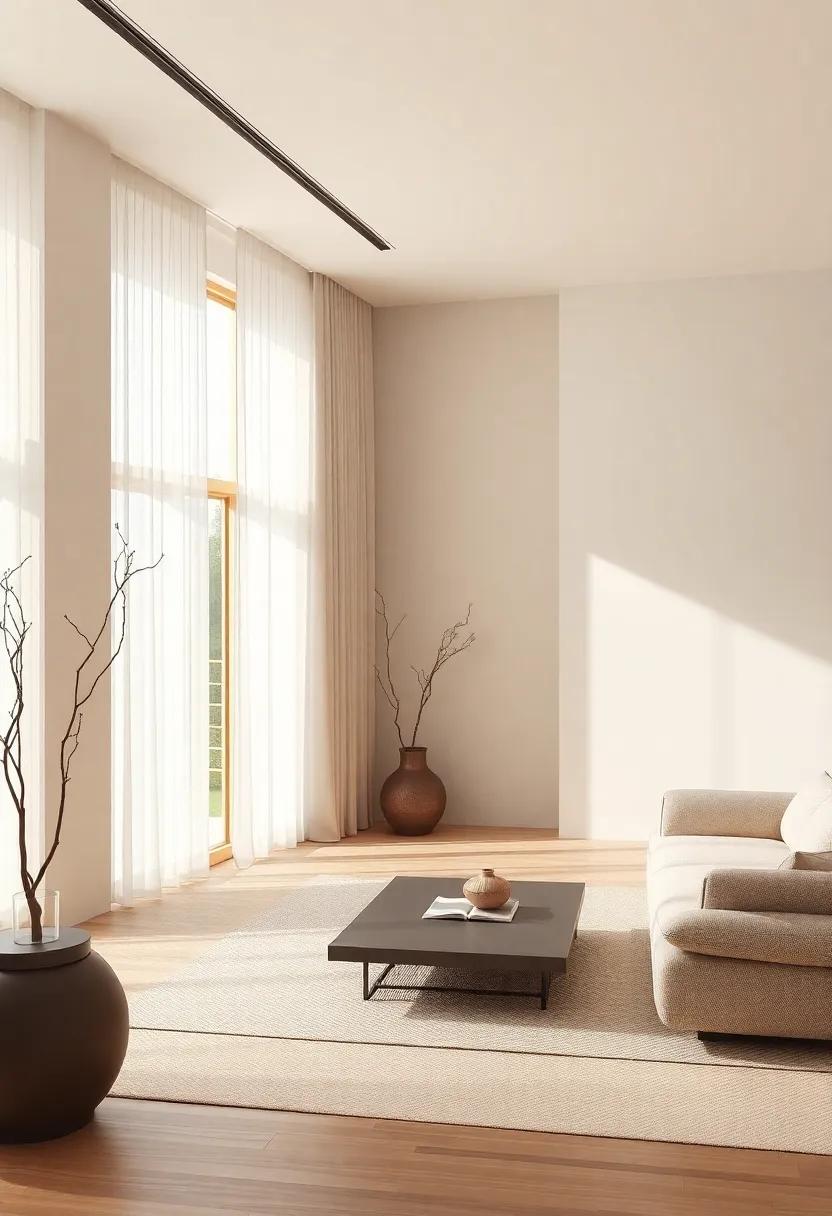 Neutral Color Palettes: Soft shades of cream, beige, and earthy tones foster a calm environment conducive to relaxation