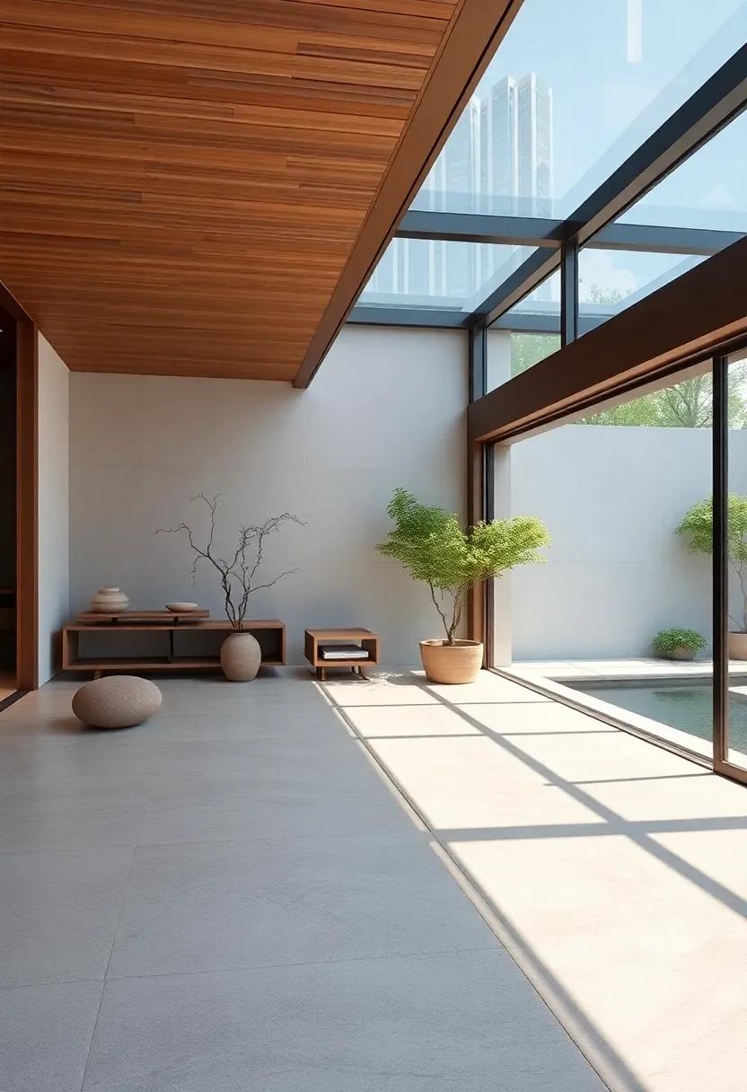Seamless Indoor-Outdoor Flow: Designing the space to blend with outdoor elements promotes a sense of continuity with nature