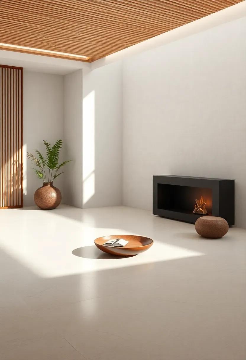 Zen-inspired Artwork: Pieces that evoke tranquility, nature, or peace can serve as focal points and nudges towards serenity