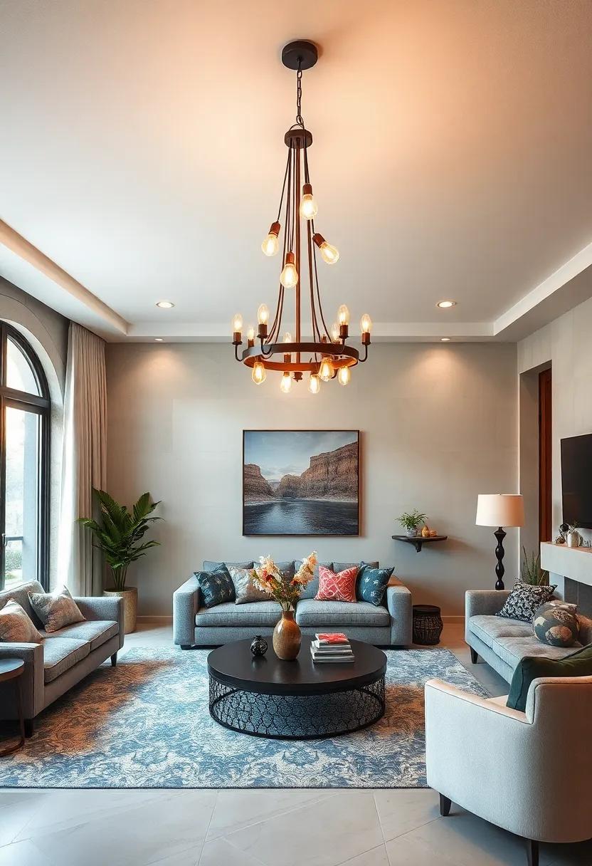 Vintage Edison Bulb Charm: Capture a retro vibe with a chandelier‍ using Edison bulbs, their​ warm glow creating an inviting atmosphere perfect for cozy evenings