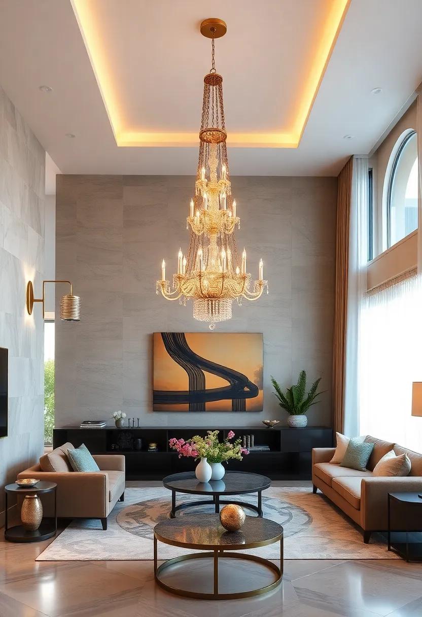elegant Sconces: Pair your chandelier with‍ matching wall sconces to‍ create​ a cohesive lighting scheme that enhances your living space's elegance