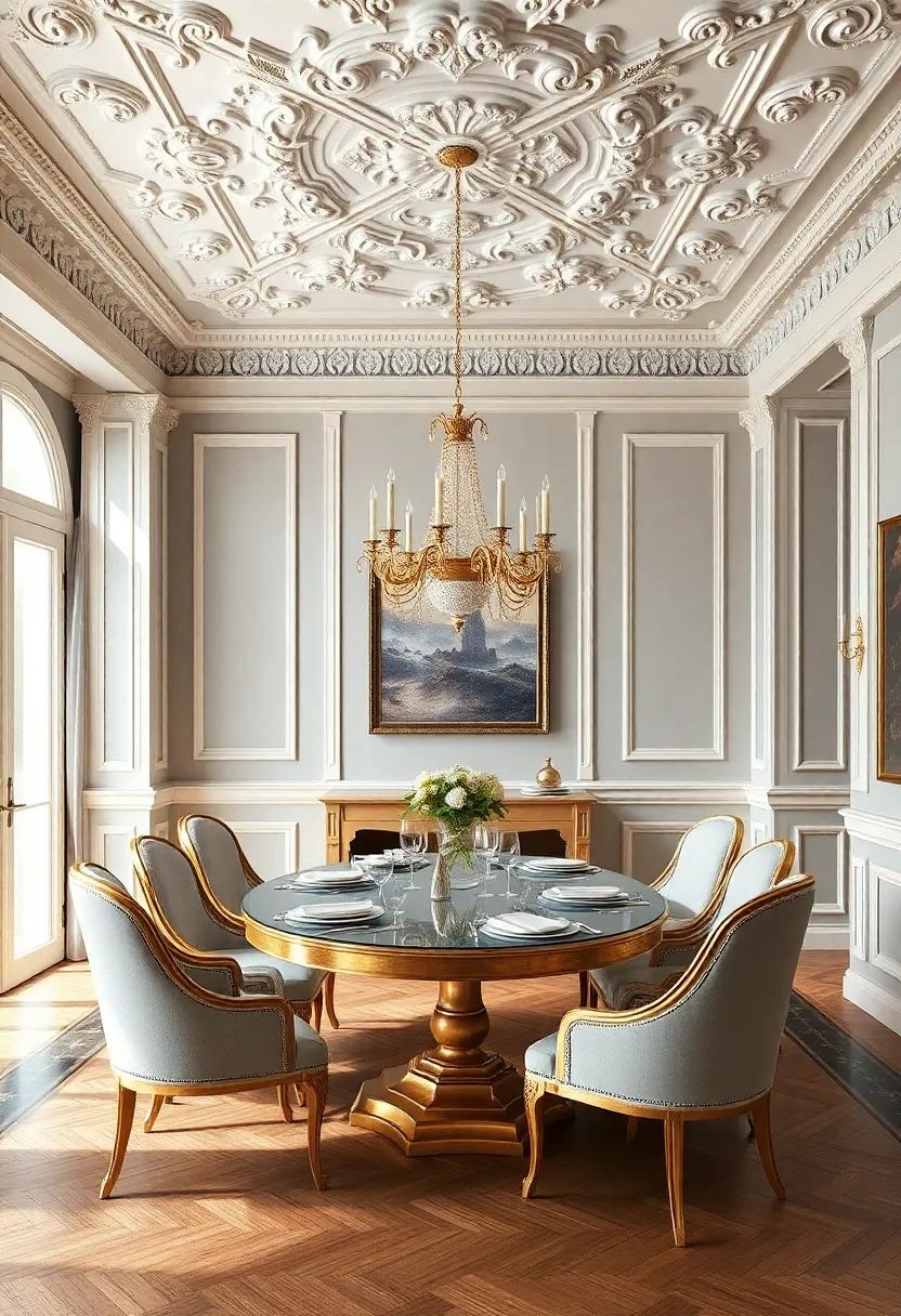 Architectural Details: Pay attention to moldings, ceiling medallions, and cornices that can transform a simple space into a royal retreat