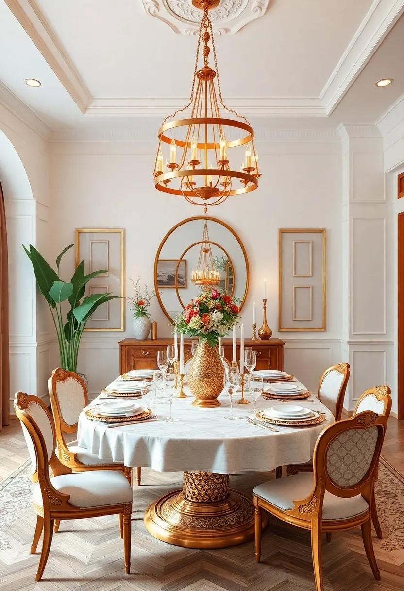 Cultural Influences: Infuse elements from different cultures, such as Moroccan lanterns or Italian ceramics, for a unique and inspiring dining atmosphere