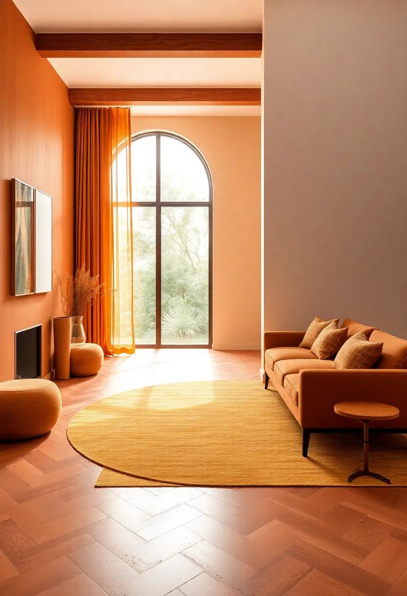 Inviting Warmth: the Impact of ⁤Terracotta Floors Dressed in Golden​ Rugs