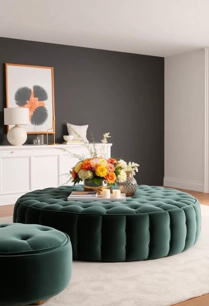 Artful Arrangements:​ Centerpieces that Accentuate Velvet Ottoman Elegance