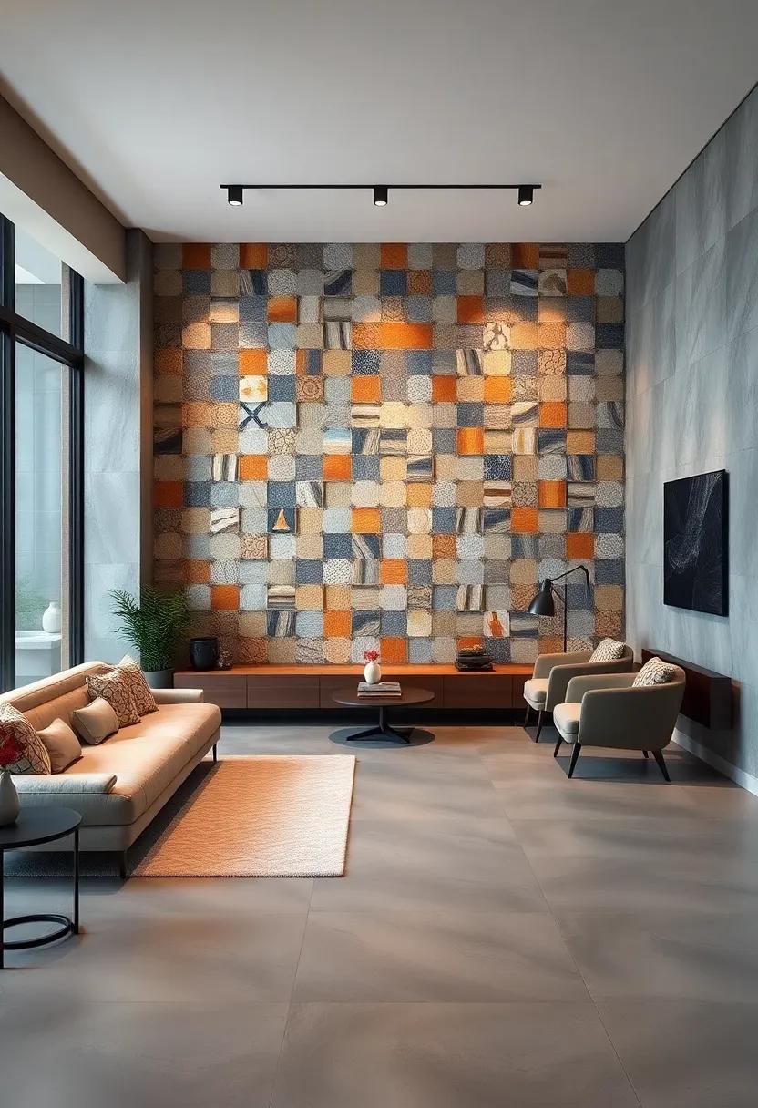 Ceramic Wall Art: Choose unique ceramic pieces or tiles to create a stunning mosaic effect that introduces texture and artistry to your walls