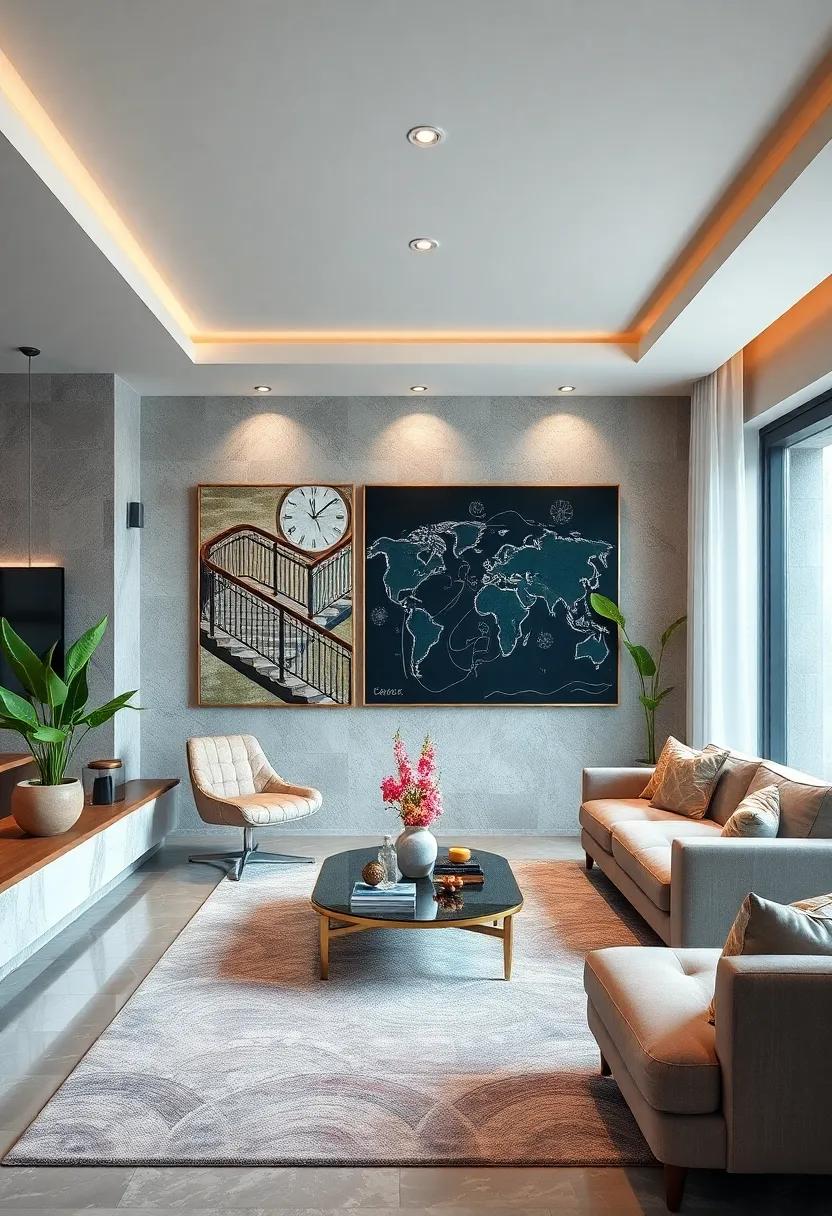 Interactive Art: Opt for interactive wall art that encourages engagement, such as chalkboard walls or magnetic art installations