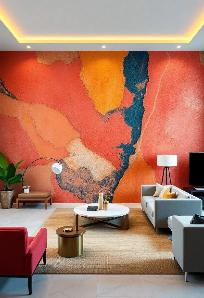 Statement Wall Murals: Transform an entire wall into a mesmerizing mural that adds drama and visual interest to your space