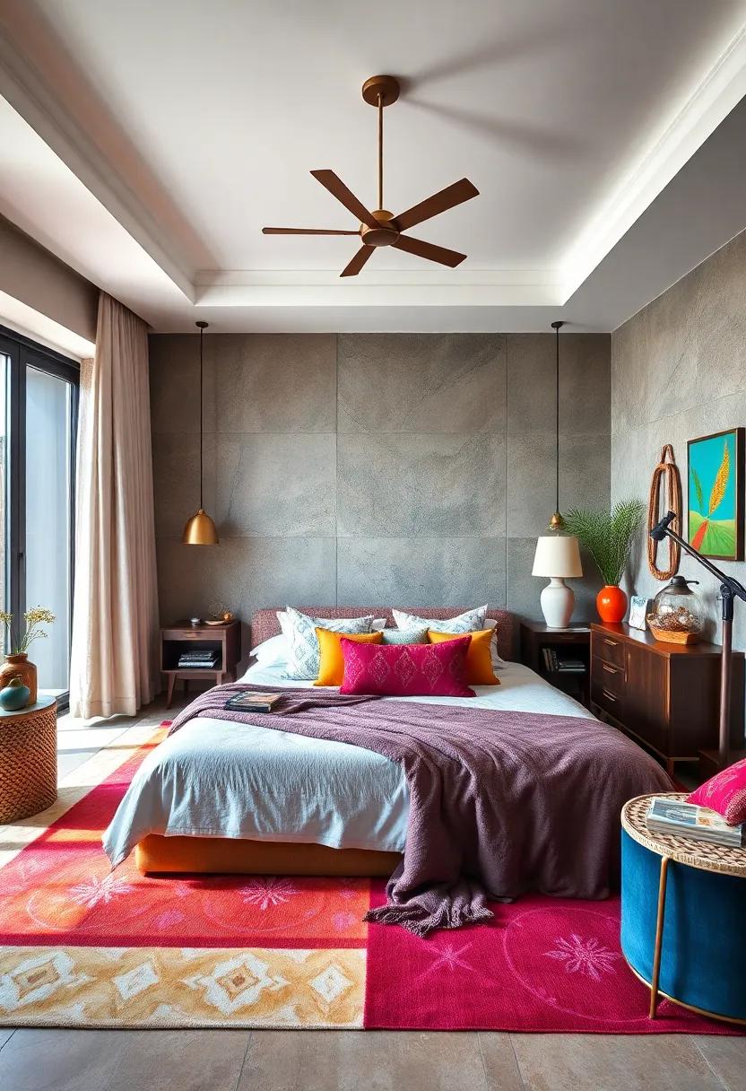 Bold Color Palette: Opt for a daring color scheme that mixes unexpected hues for an eye-catching aesthetic