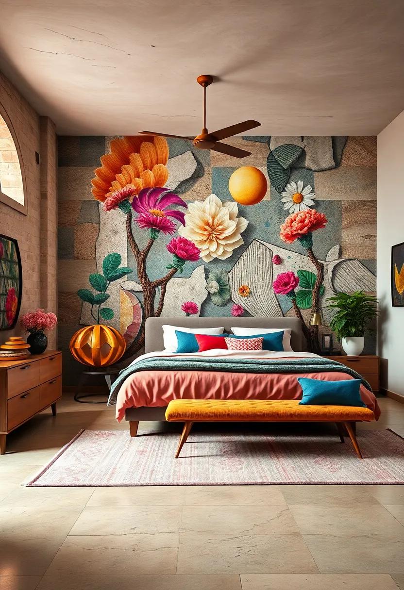 Playful Wallpaper: Consider daring prints or murals to create a stunning backdrop that energizes the room