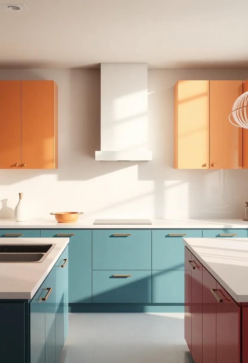 Shimmer and Shine: Exploring Glossy Finishes in Colorful Cabinets