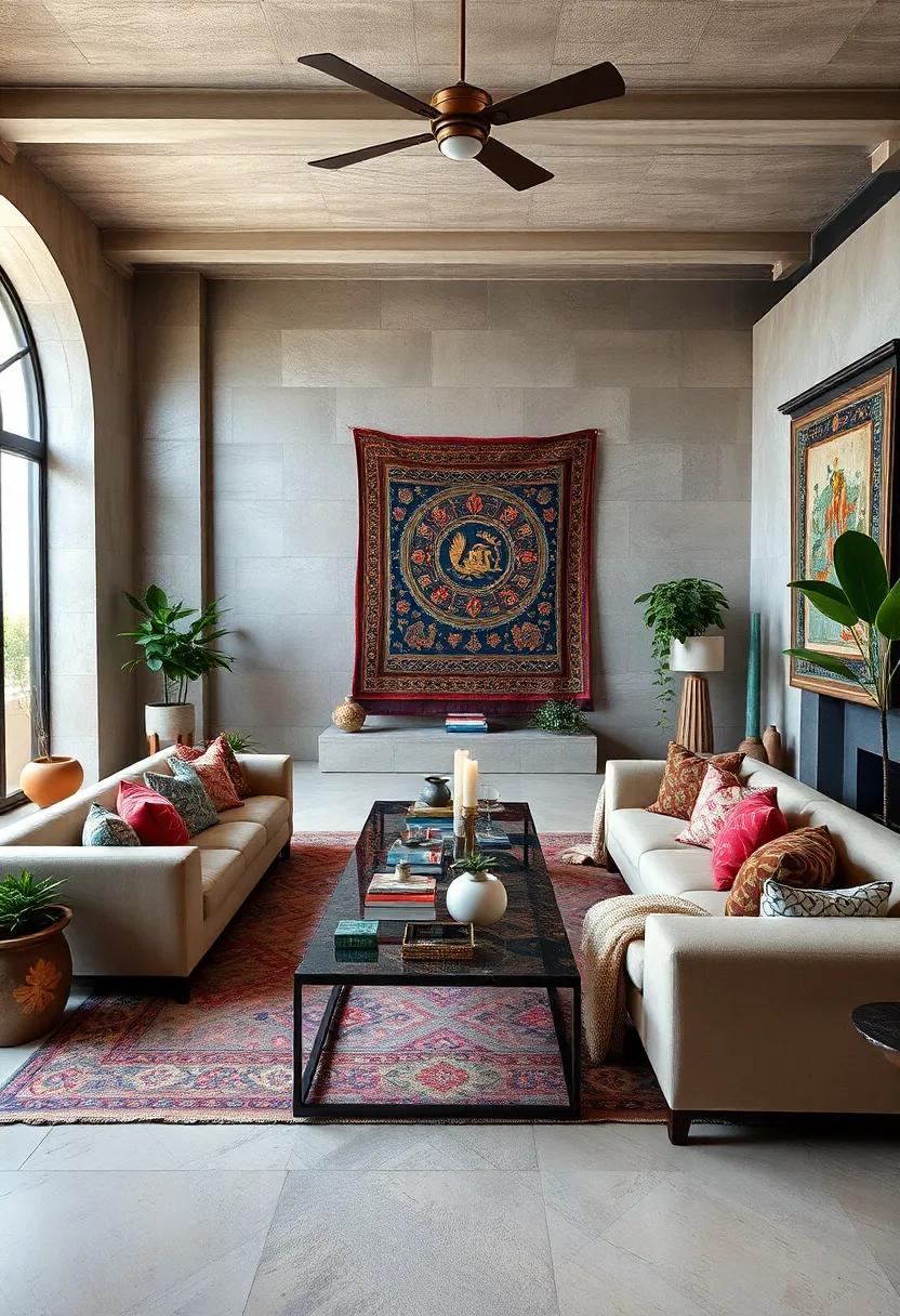 Celebrate cultural diversity with an array‍ of ​colorful tapestries ⁢and ethnic-inspired pillows ⁤that offer a cozy,eclectic appeal to the inviting atmosphere