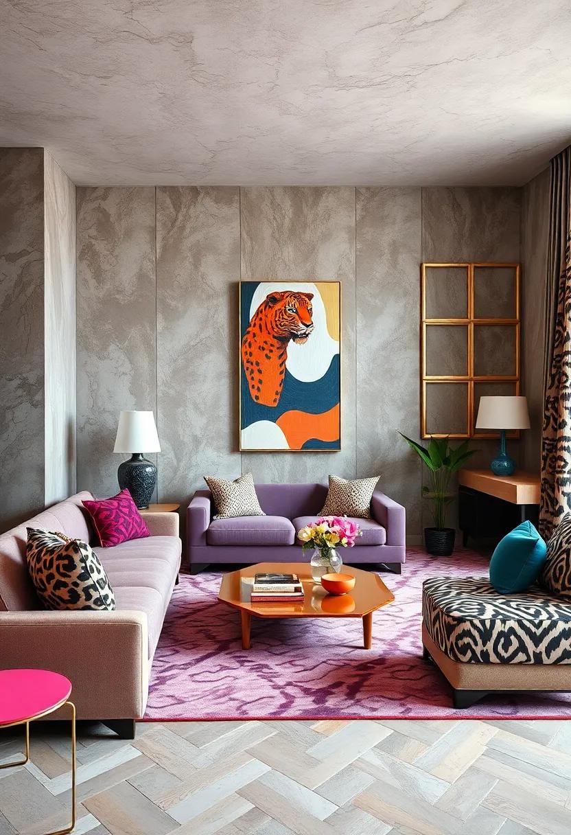 Ignite ⁤your senses with a ​playful mix of animal prints and‌ vivid colors, showcasing a daring approach to ‍maximalist design‌ that pushes ⁢the ⁣boundaries ​of style