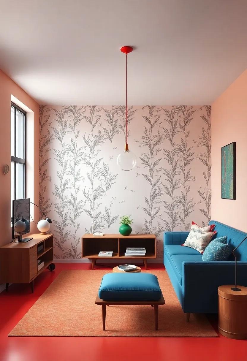 the Power⁣ of‍ Contrasting Colors in an Eclectic Interior