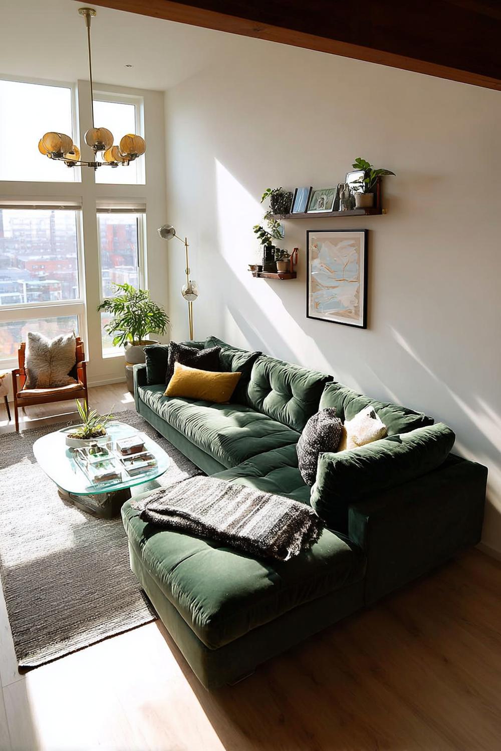 22 Stunning Living Room Ideas Featuring a Green Couch