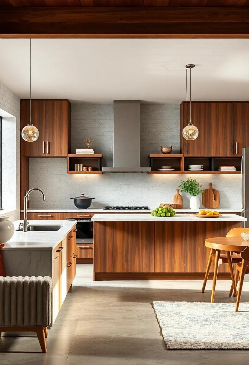 Choose a Simplicity in Hardware: Opt for understated cabinet and drawer pulls that echo the clean lines and philosophy of the mid-century design