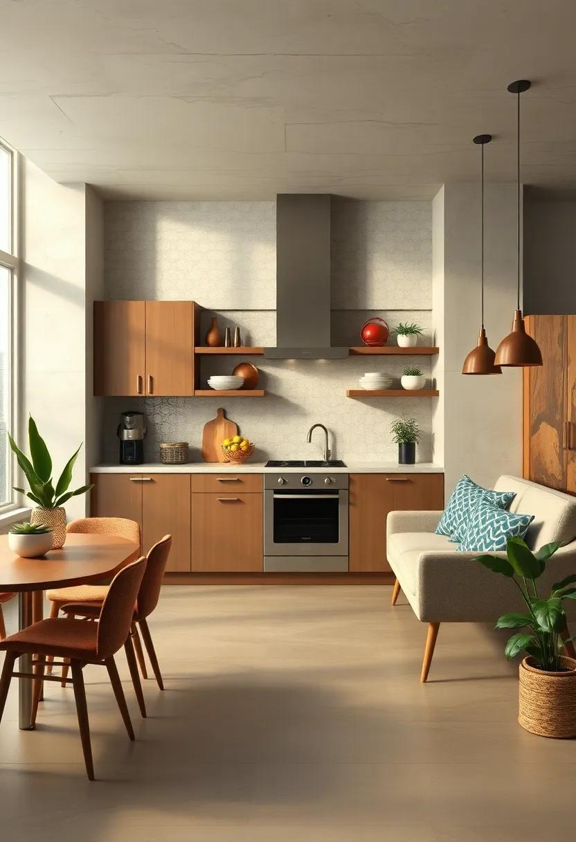 consider Retro Tiles: use geometric or patterned tiles on your backsplash or flooring to add personality while staying true to the era