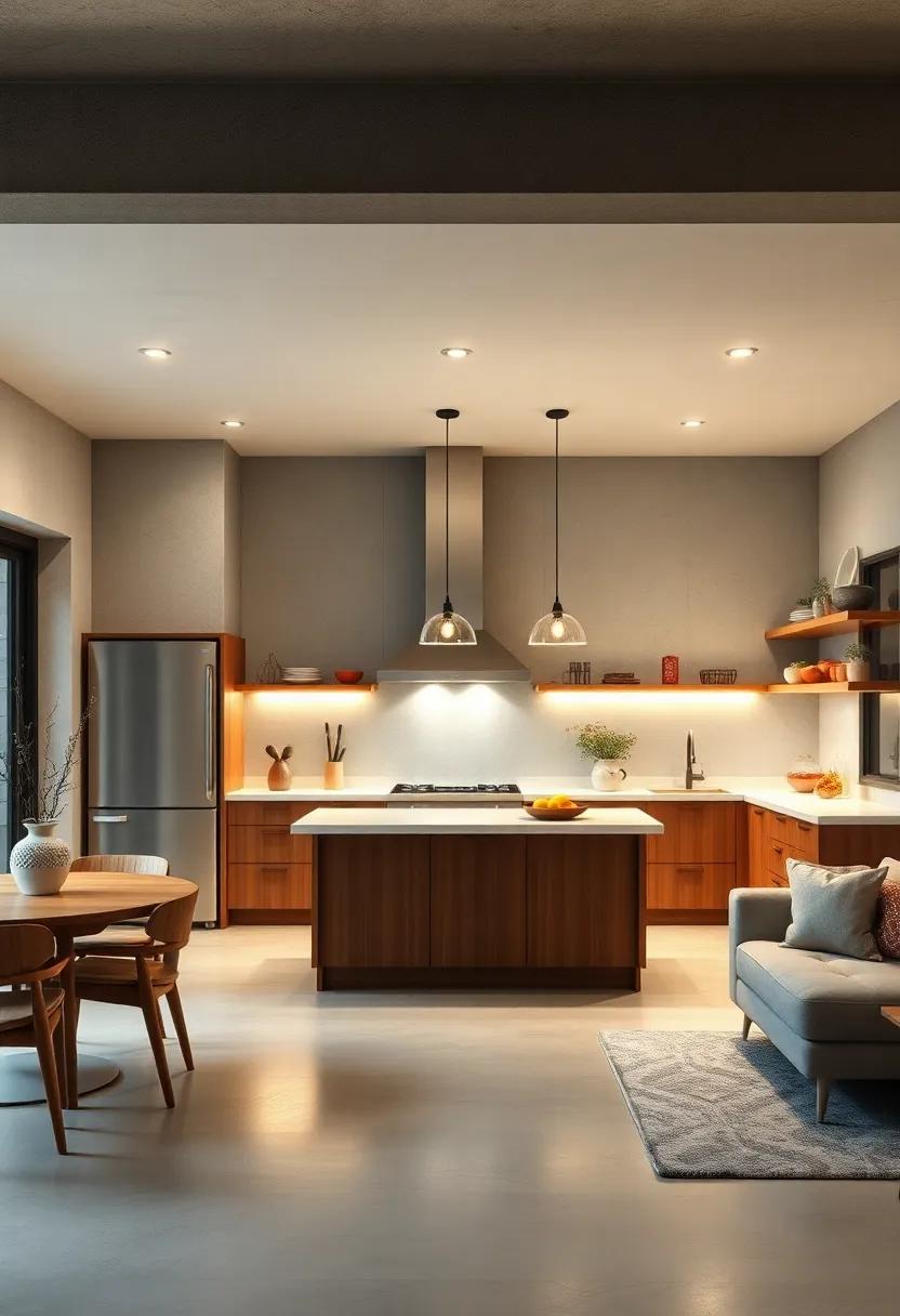 Layer Lighting Sources: Combine ambient, task, and accent lighting to create a warm and functional environment that is both inviting and practical