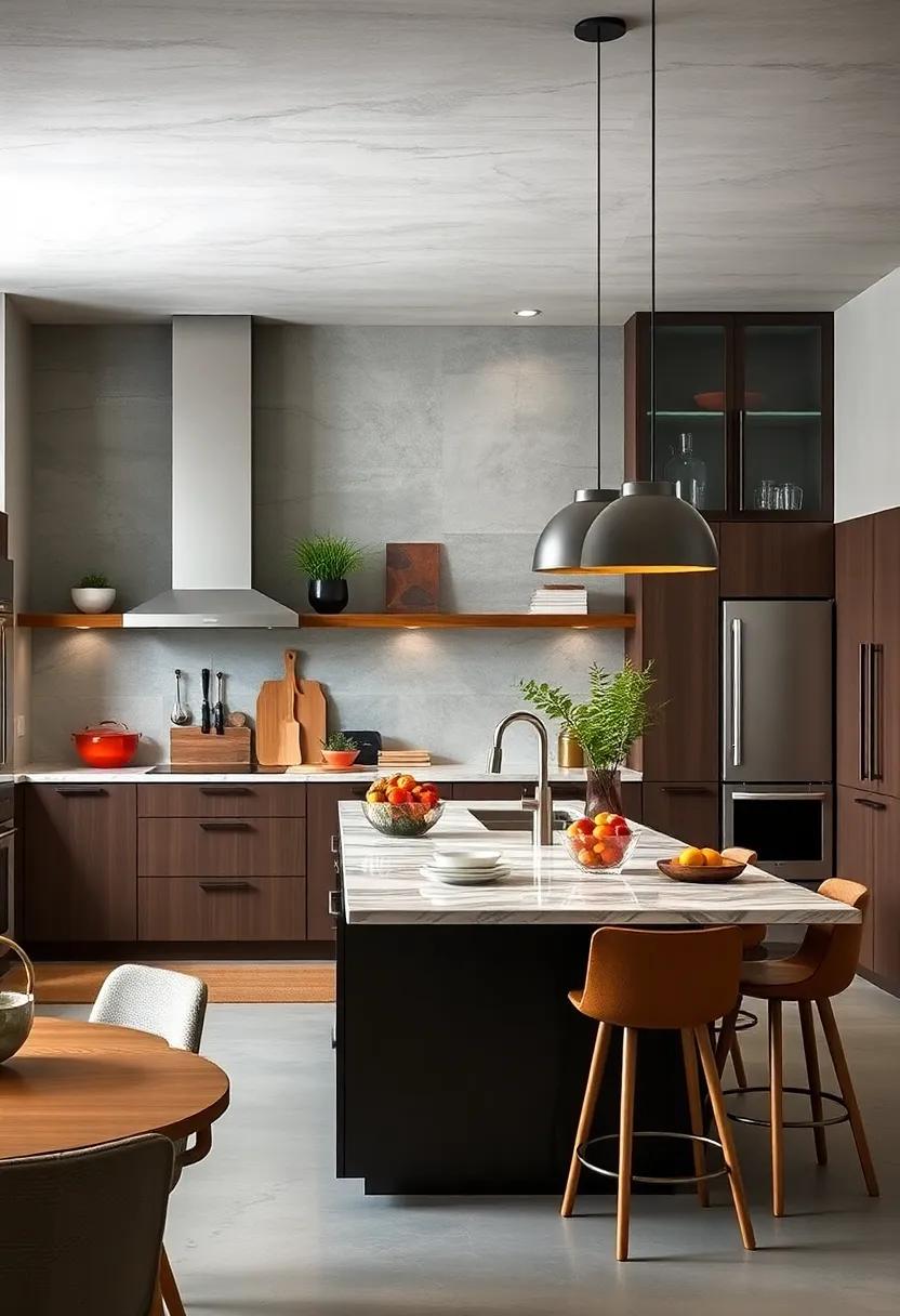 Prioritize Smart Storage Solutions: Use clever storage options like pull-out drawers and organizers to maintain the kitchen's clean lines and prevent clutter