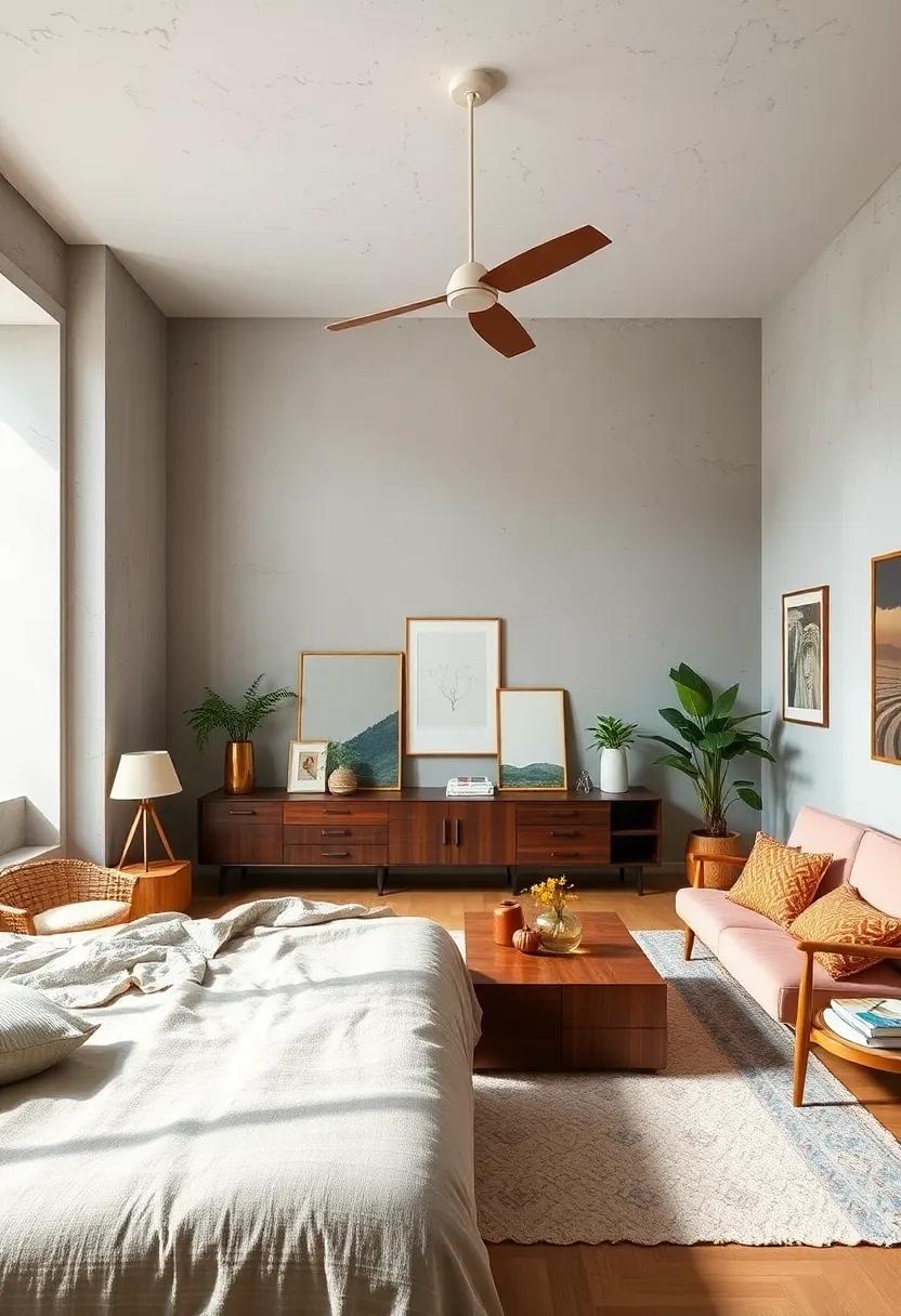 Embrace Vintage Finds: Scour thrift stores or flea markets for unique vintage items that can add character and storytelling to your modern retreat