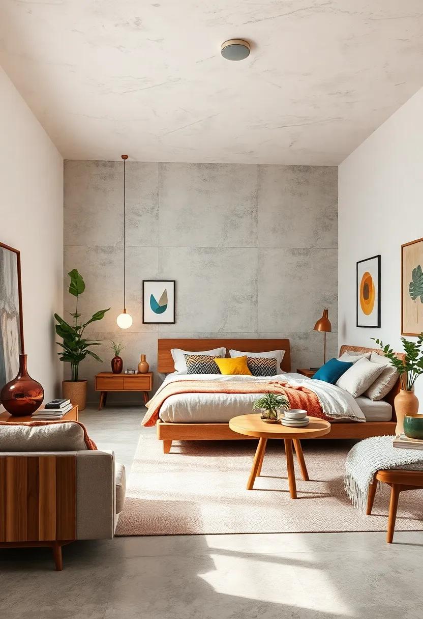 Maintain a Clutter-Free Environment: Emphasize the mid-century modern ethos of simplicity by keeping surfaces tidy and minimizing excess decor