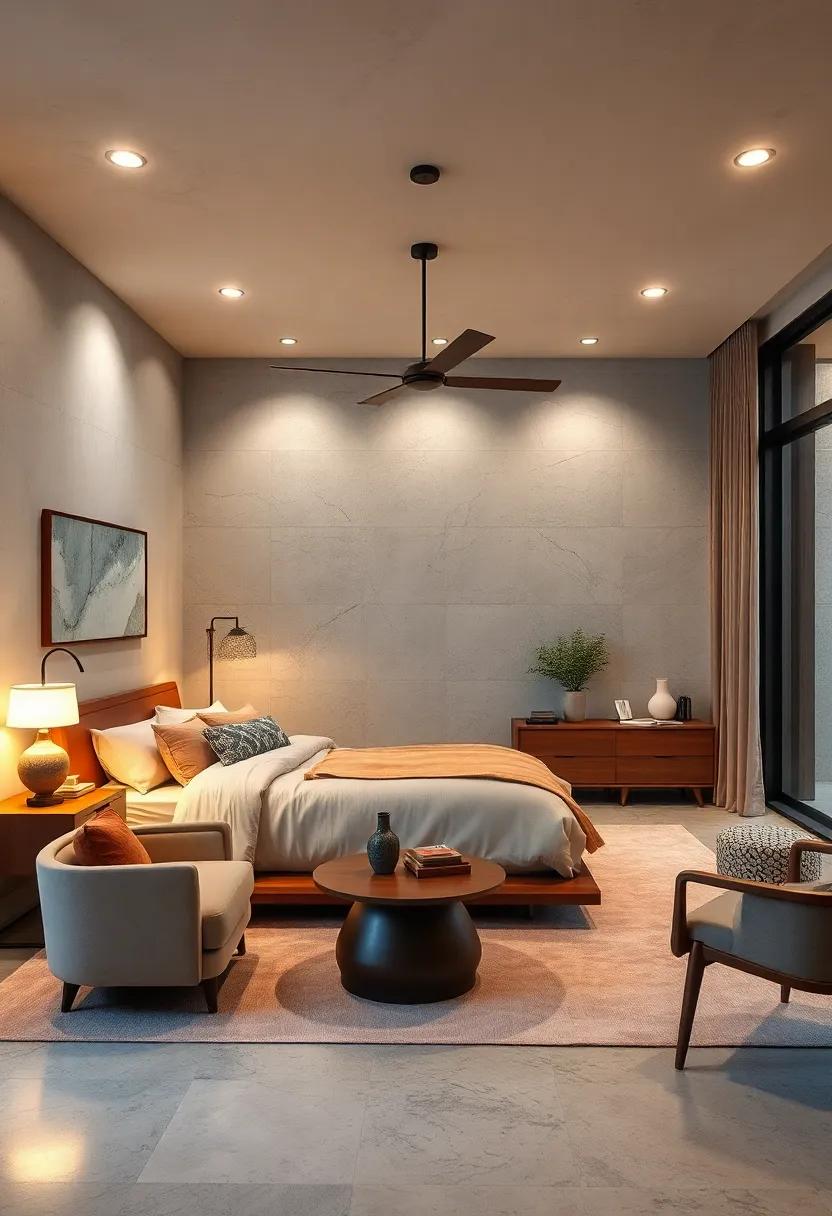 Think About Lighting Layers: utilize a mix of overhead lights, task lamps, and ambient lighting to create a flexible atmosphere that can adapt to your needs