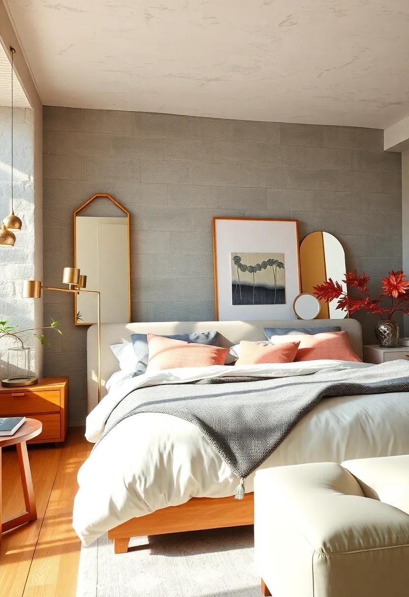 Use Mirrors Strategically: Incorporate mirrors to reflect light and enhance the sense of space, choosing designs with clean lines that align with mid-century modern principles