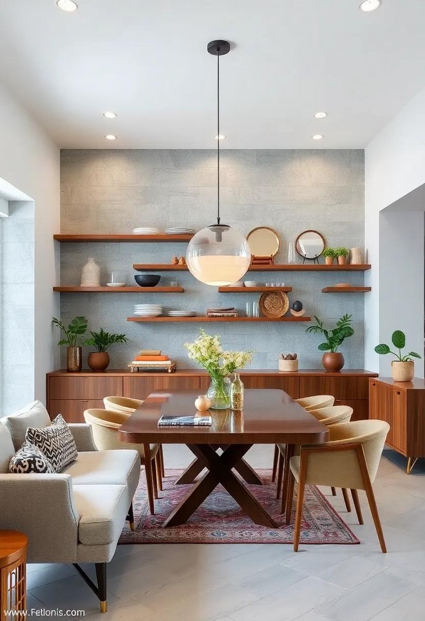 floating Shelves: Get ‍inspired by creative use of floating shelves to display vintage dishware and⁤ knick-knacks