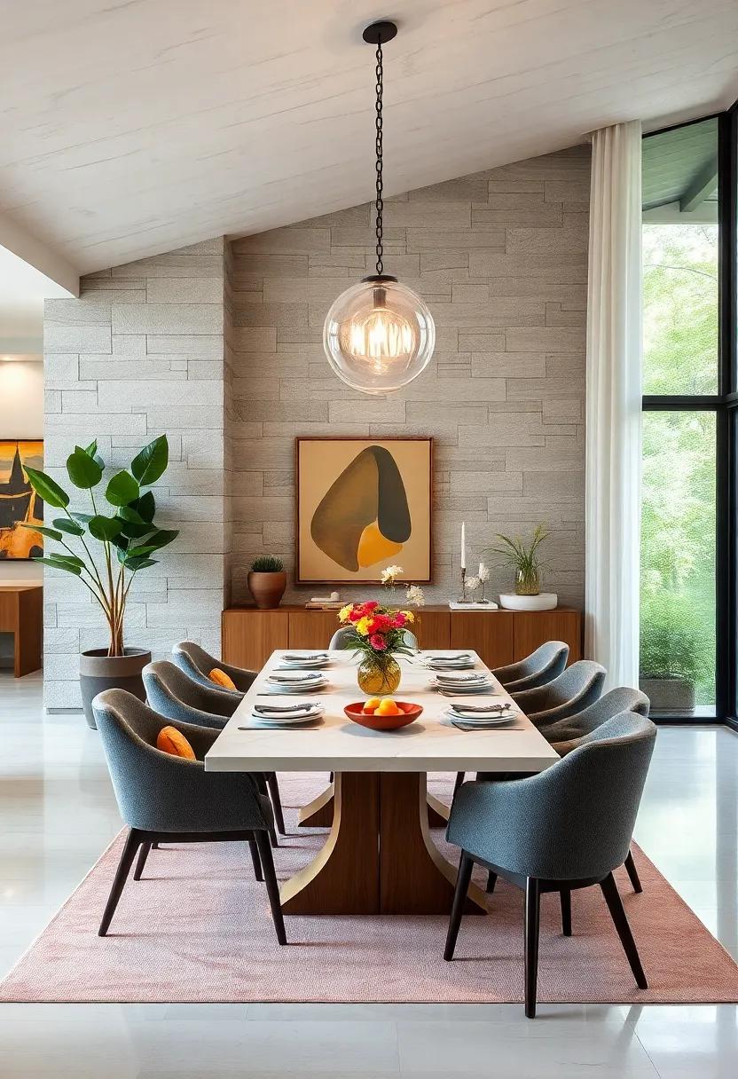 Modern Meets Traditional: discover how blending contemporary⁢ elements with ⁢classic‍ mid-century pieces can ​create a timeless dining experience