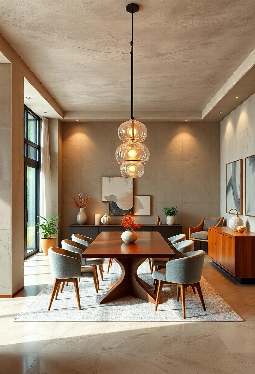 Statement Lighting:​ Explore‌ the ‍impact of iconic pendant lights that not ⁢only illuminate the space but also⁢ serve as conversation starters