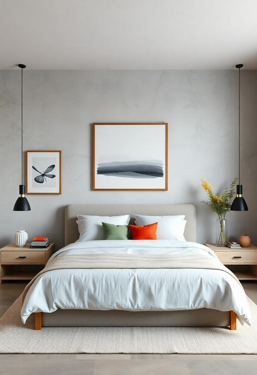 All About Balance:‍ Create symmetry using identical pieces of‍ art hung at eye level on either side of ‍the⁣ bed,offering visual balance and tranquility