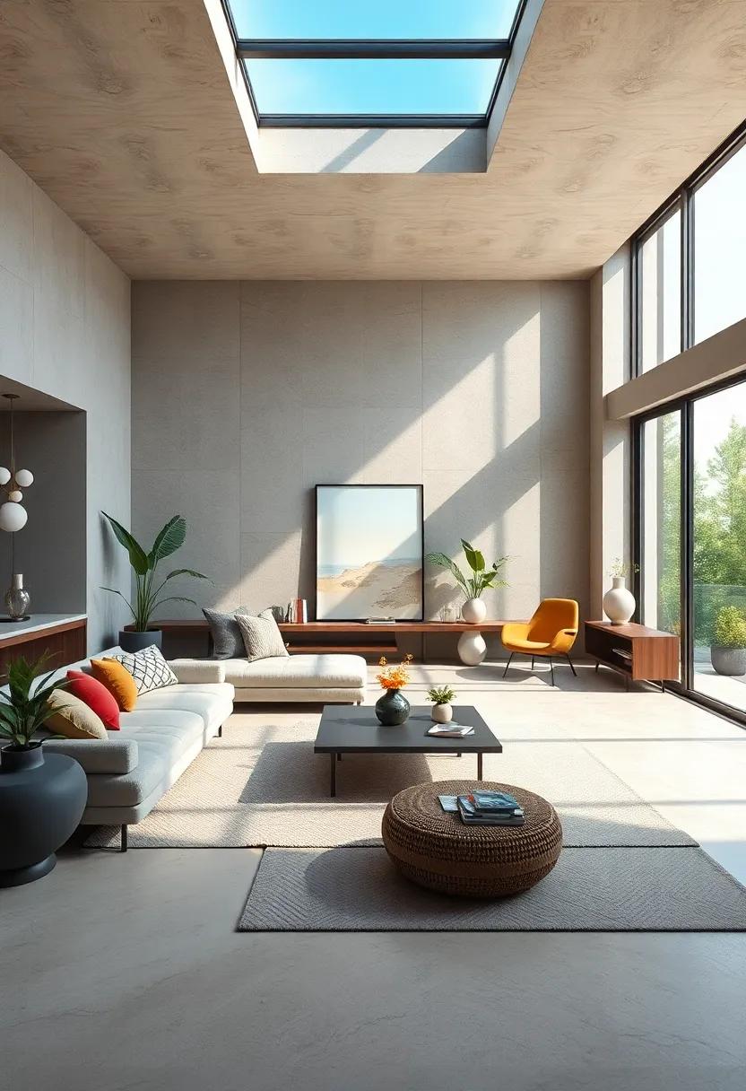Natural Light: Maximize natural light through large windows or skylights to cultivate an inviting, ⁣open environment