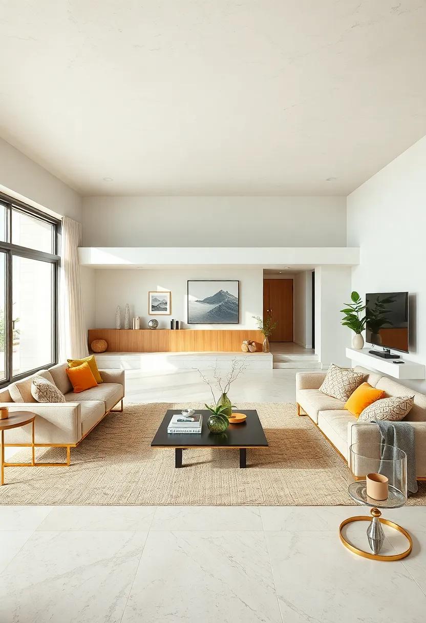 Minimal Art: Feature one or two large art pieces rather of numerous small decorations, allowing for impactful statements without overcrowding