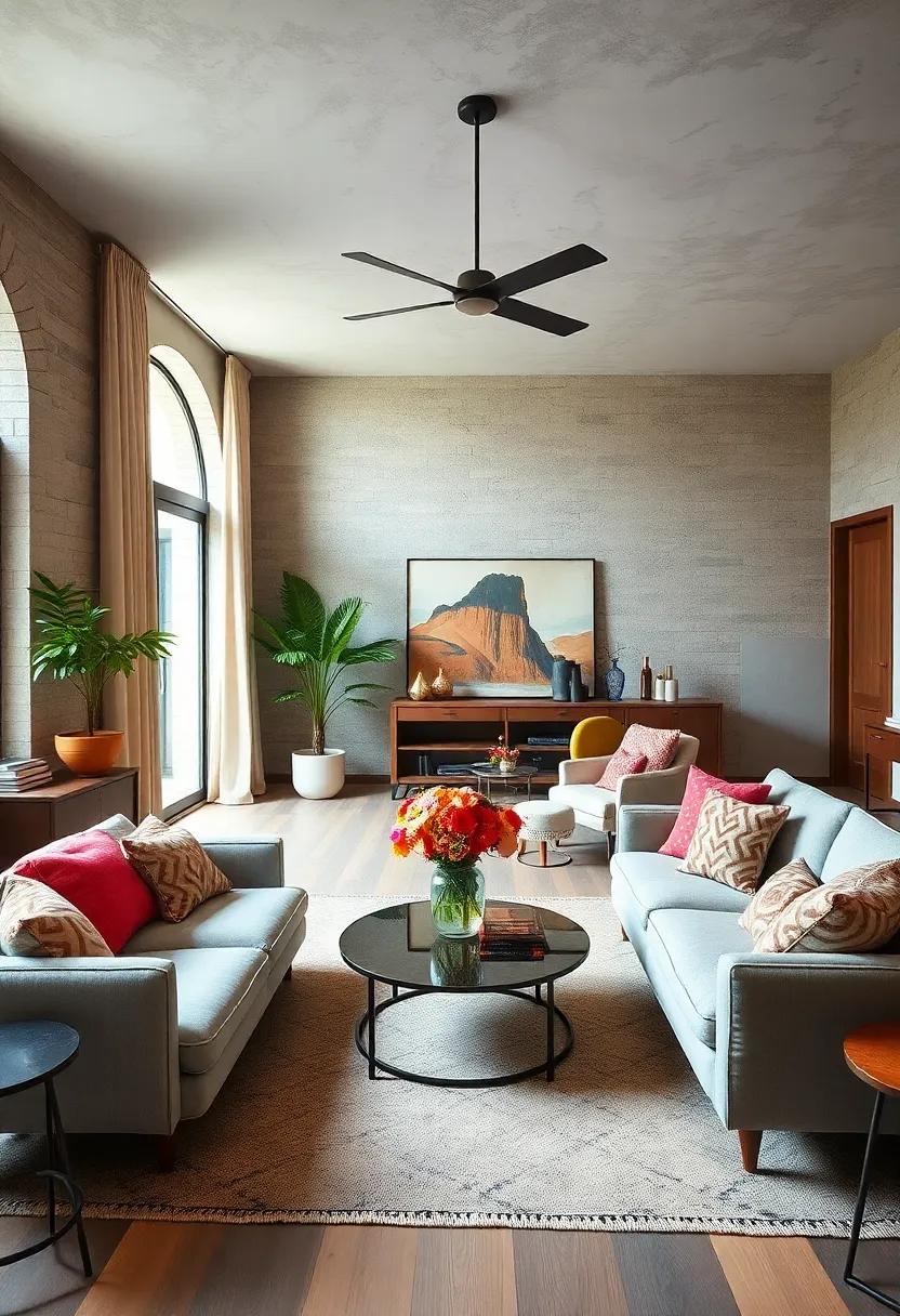 Use Bold Accessories: Select vibrant accessories,like cushions,throws,and vases,that can effortlessly connect various design elements