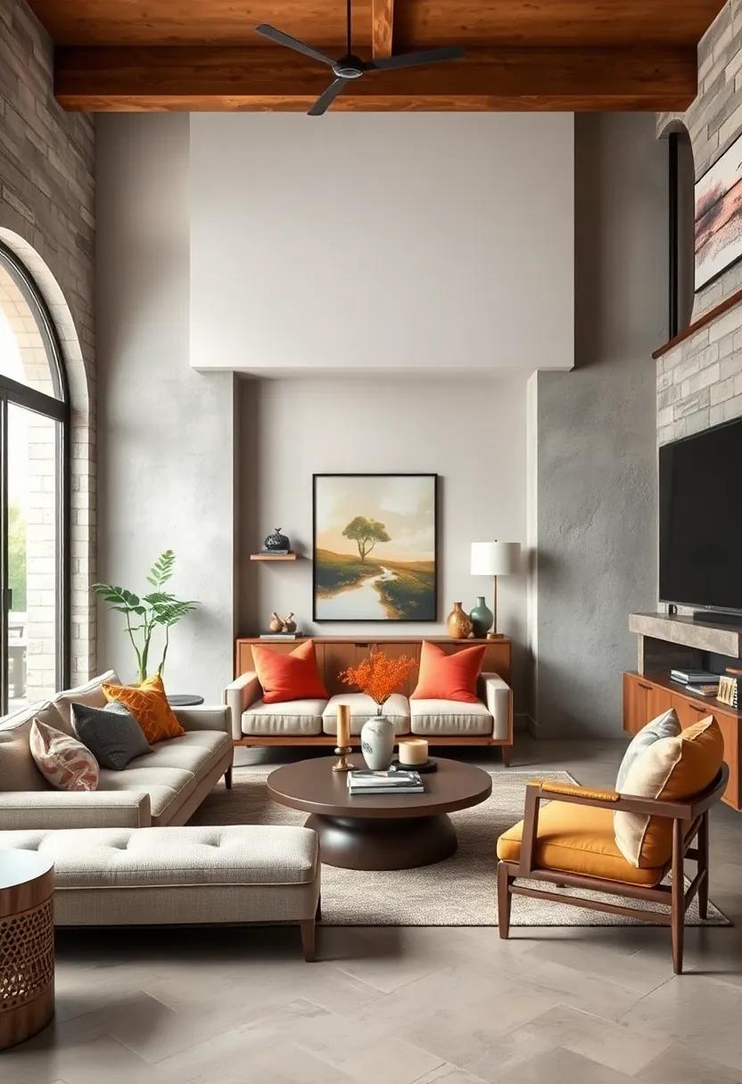 Combine Textures: Layer different materials such as wood, metal, and fabric to create depth and interest in your spaces