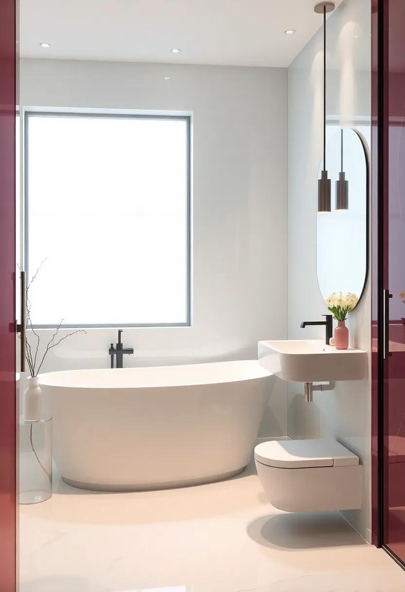 Infusing Color with Tinted Glass Elements in Bathroom Decor