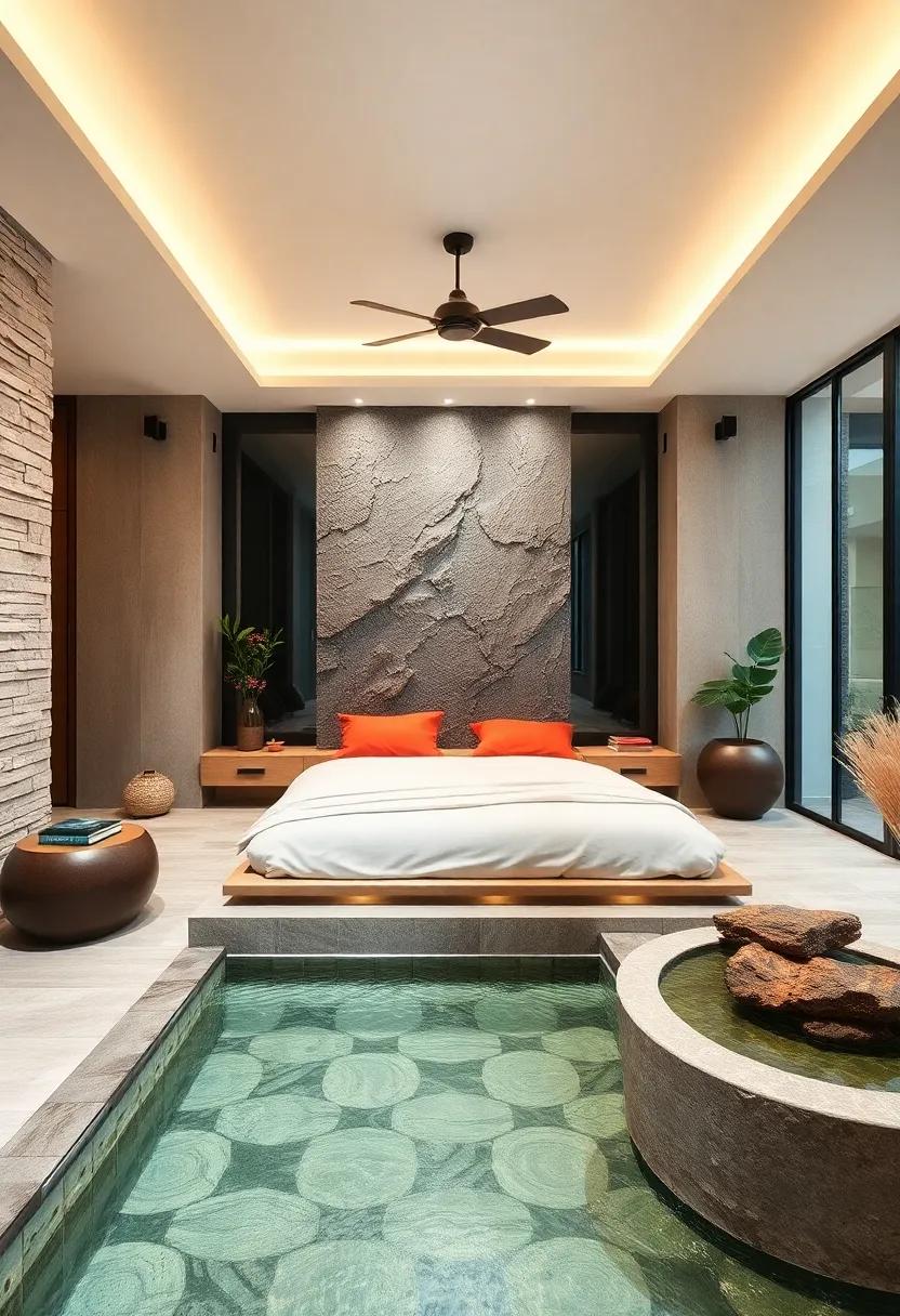 Water ⁢Features: Adding ‍Tranquility with Indoor‍ Fountains and Aquatic ​Designs