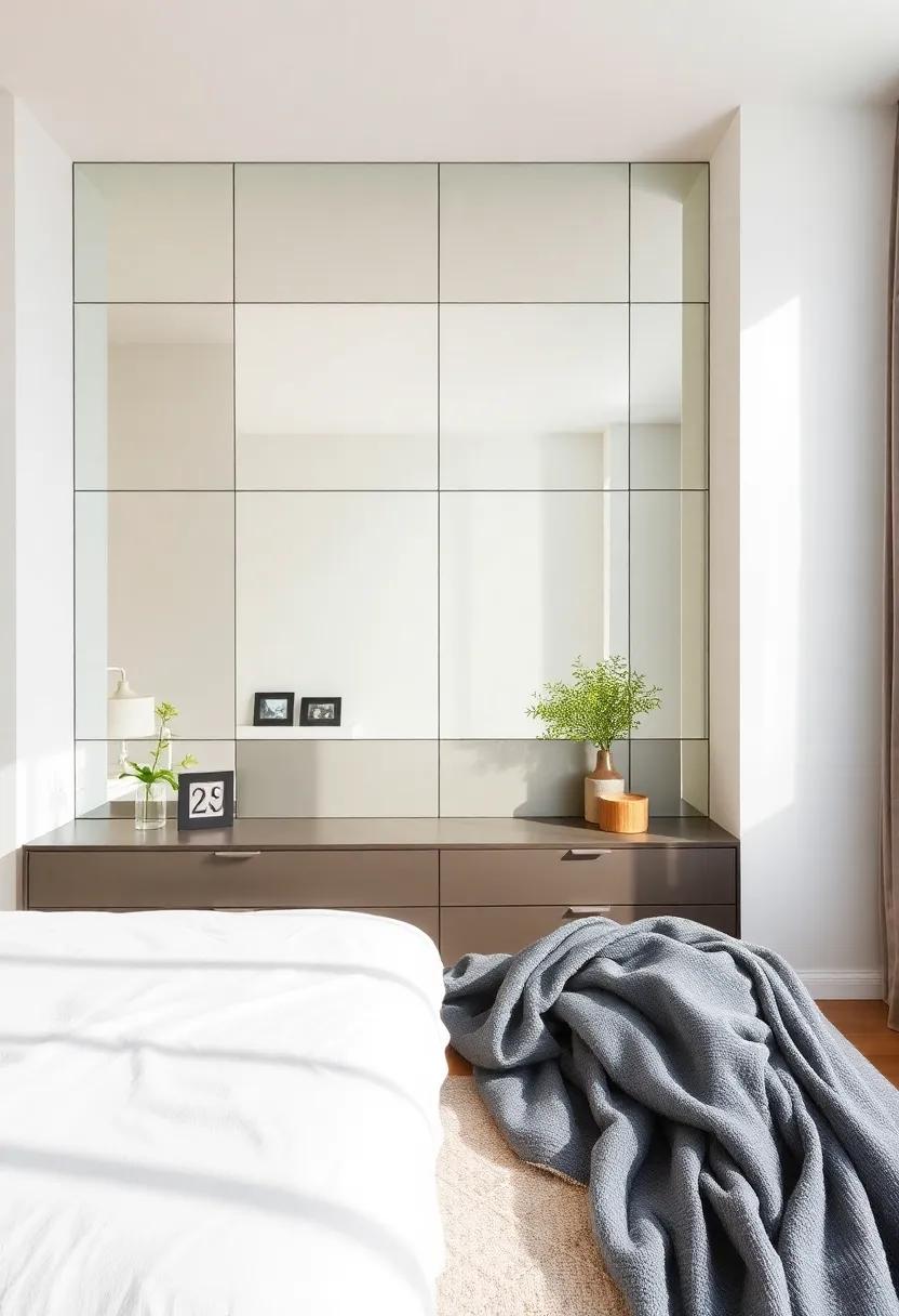 Create a Mirrored Accent ⁤Wall: Install mirrored panels on a focal wall to open up the space and reflect natural light for a bright atmosphere