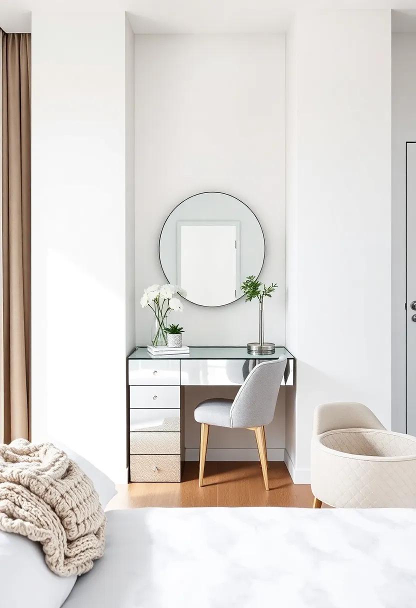 Design ⁤a Mirrored Vanity: A mirrored vanity can be a stunning ‌focal point and adds a touch of glamour to your getting-ready routine