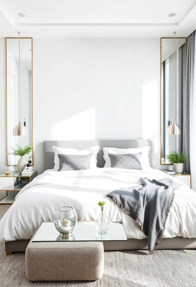 Feature Mirrored Accessories: From picture ‌frames to vases, small mirrored ​accessories can add subtle sparkle⁢ without overwhelming your décor