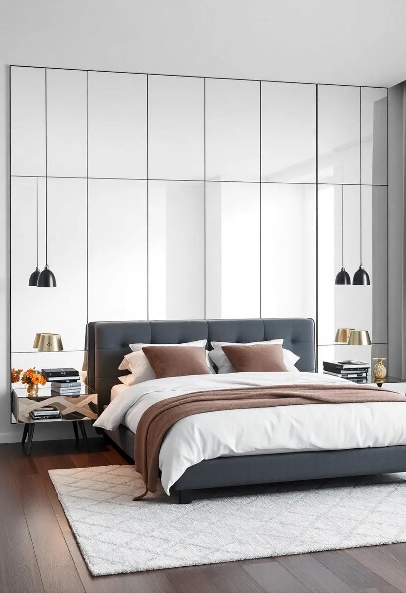 Incorporate Mirrored Wall Panels: Installing⁣ panels of ​mirrors around your ‌room can create an avant-garde look while enhancing the room’s brightness