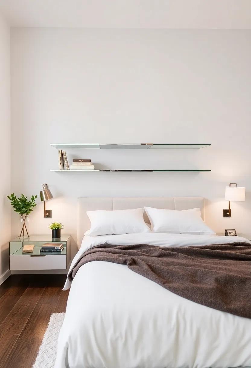 Incorporate Mirrored shelves: Floating mirrored shelves provide stylish storage solutions while⁤ reflecting the surrounding decor