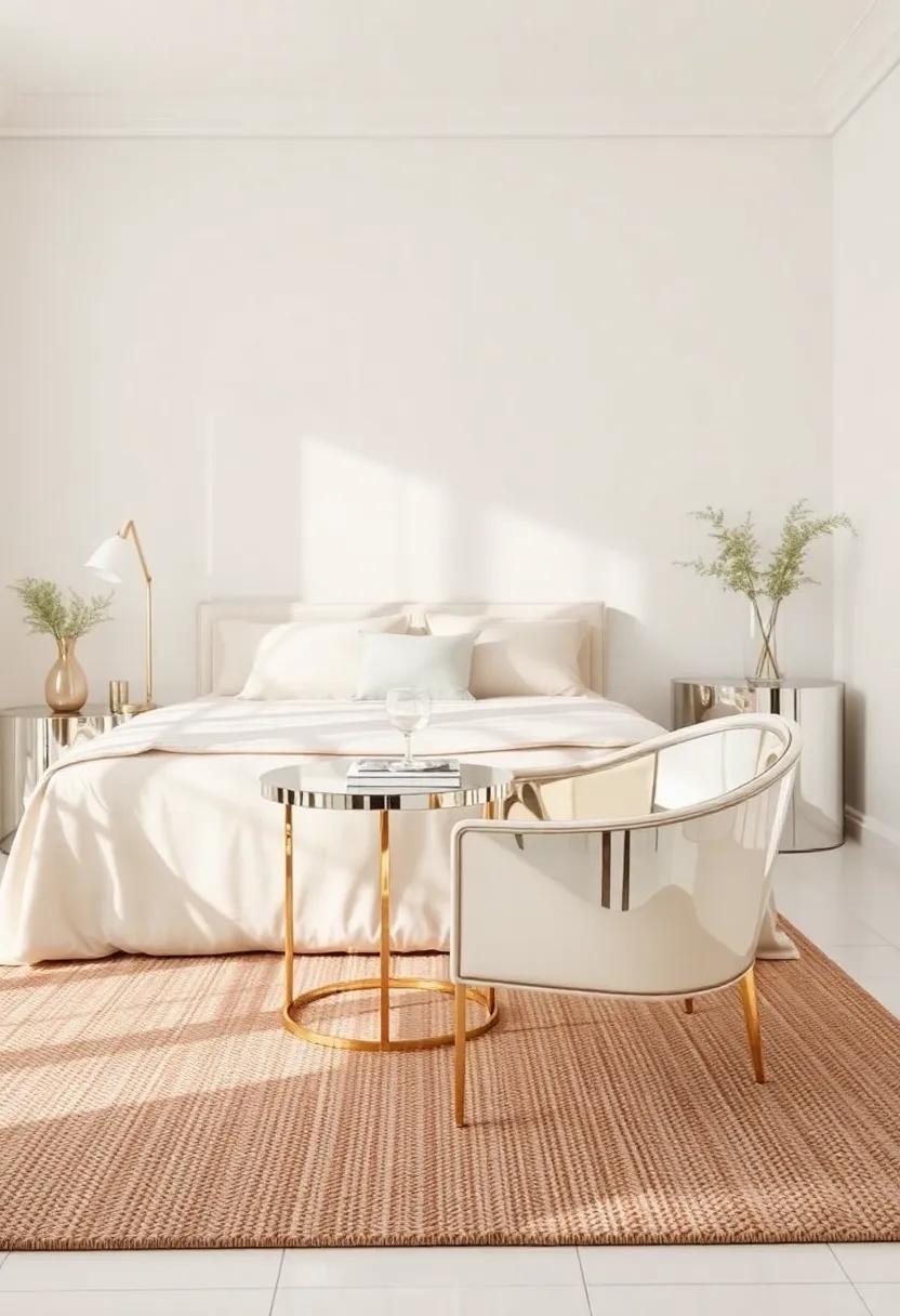Use​ Mirrored Furniture on a Rug: ‌Setting a mirrored table or chair on a textured rug can create a cozy yet opulent atmosphere that balances warmth​ and shine