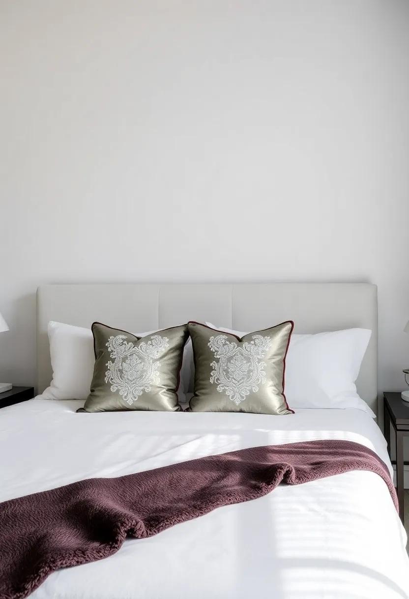 Use Mirrored Pillows: Throw pillows with mirrored ⁤accents or embroidery can⁣ introduce⁤ a ⁣hint of sparkle while maintaining the softness‍ of textiles